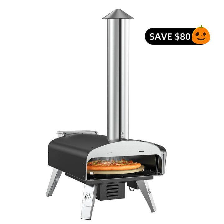 Outdoor Pizza Oven Wood Pellet Fired Pizza Stove with Automatic Rotating System