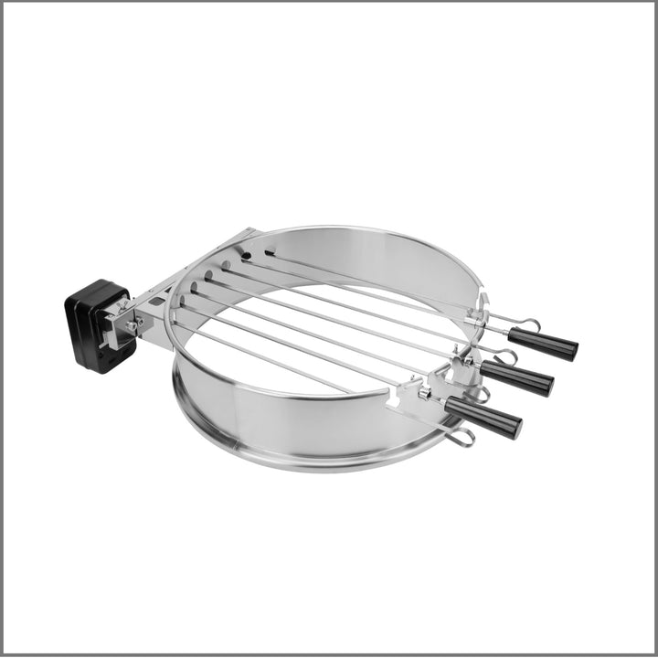 onlyfire Shish Kabob Set with Stainless Steel Ring for Weber 22" Kettle  Grills