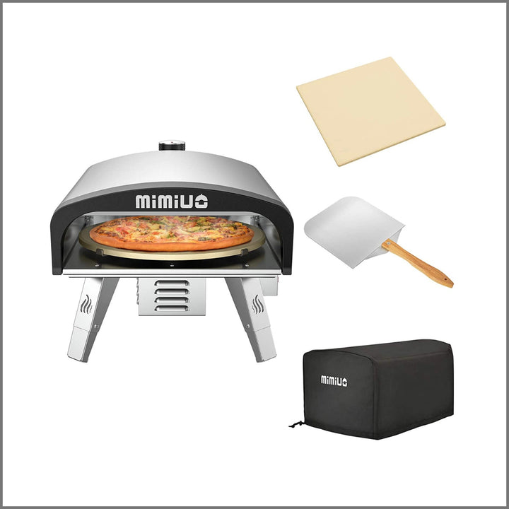 Mimiuo Tisserie Gas Pizza Oven with Automatic Rotation System