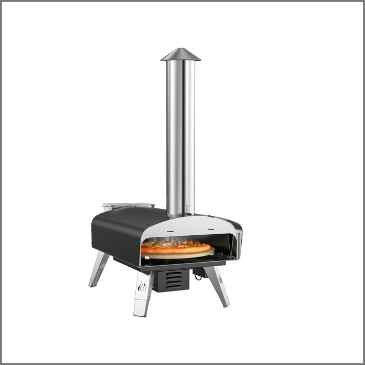 Outdoor Pizza Oven Wood Pellet Fired Pizza Stove with Automatic Rotating System