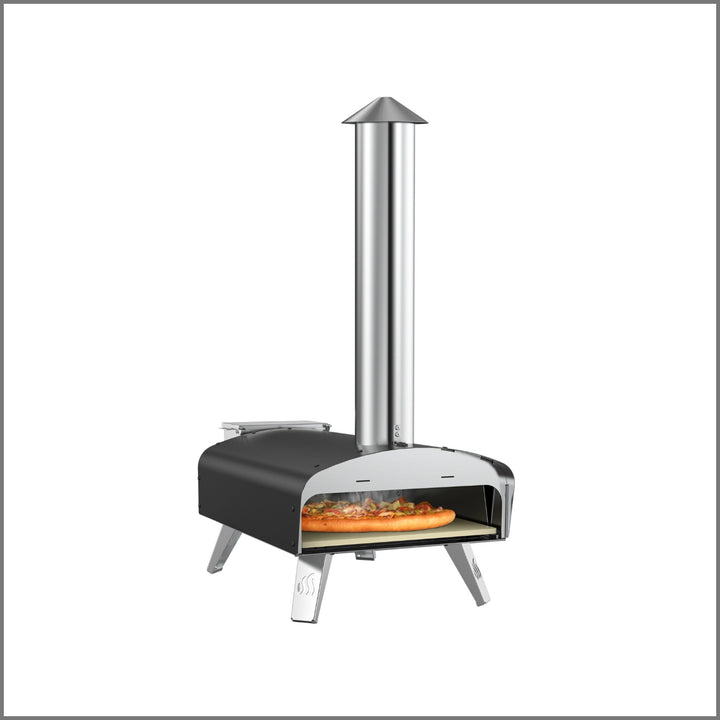 Mimiuo Wood Pellet Pizza Oven with 13" Pizza Stone