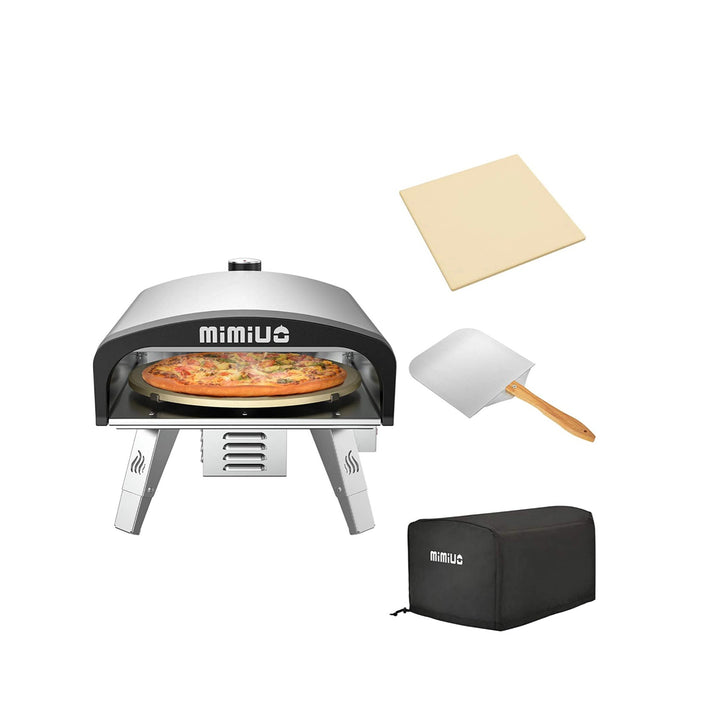 Mimiuo Tisserie Gas Pizza Oven with Automatic Rotation System