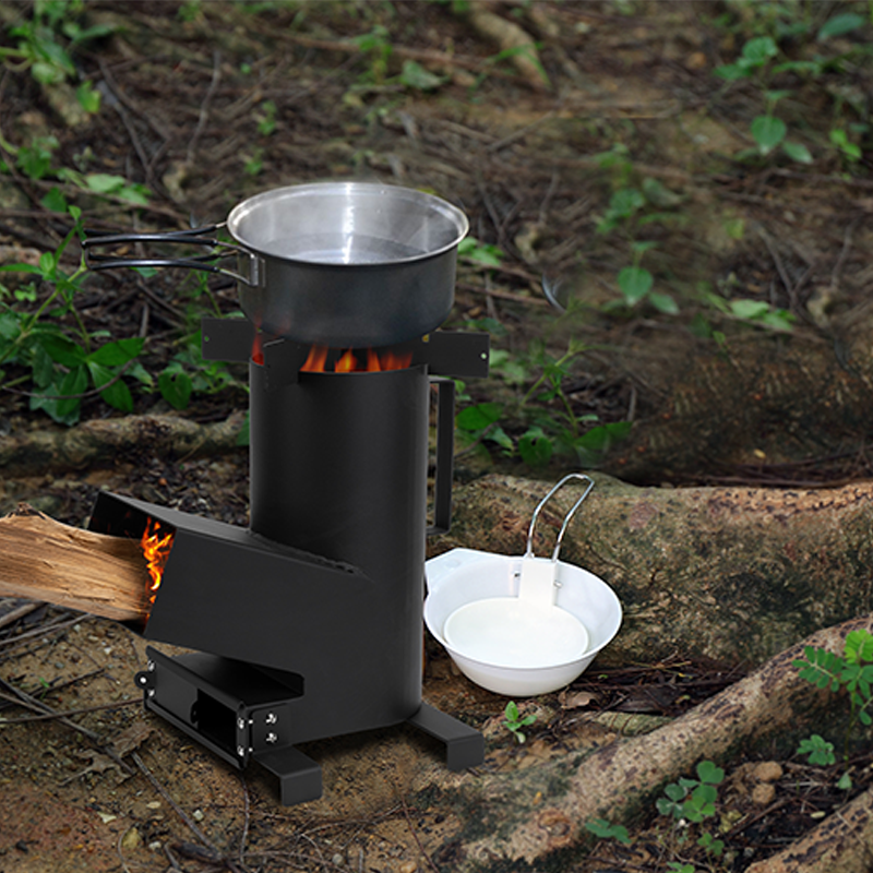 Onlyfire 3 In 1 Camp Rocket Stove with Cooking Grate, Griddle and Cooktop OnlyFire