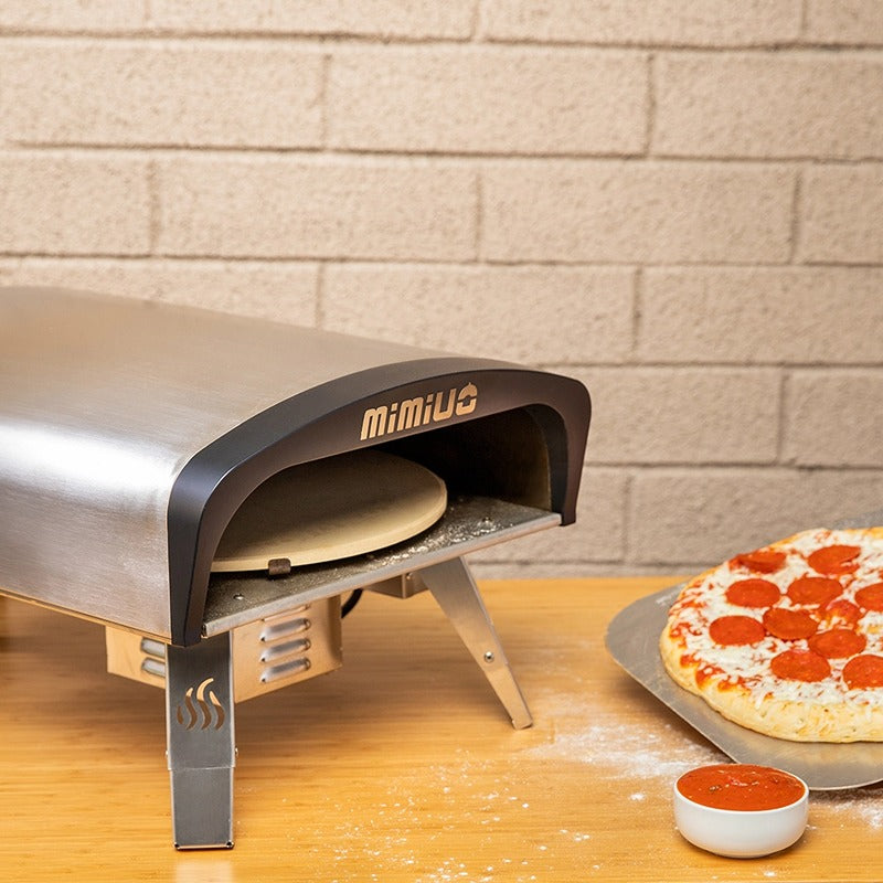 Gas Pizza Oven with Automatic Rotation System
