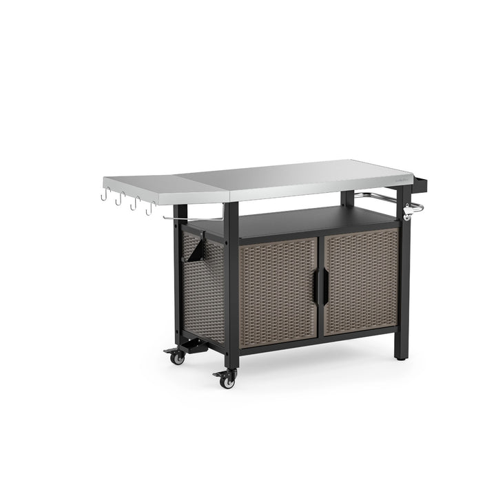 Onlyfire 9117 Portable Dining Table Cart  with XL Countertop