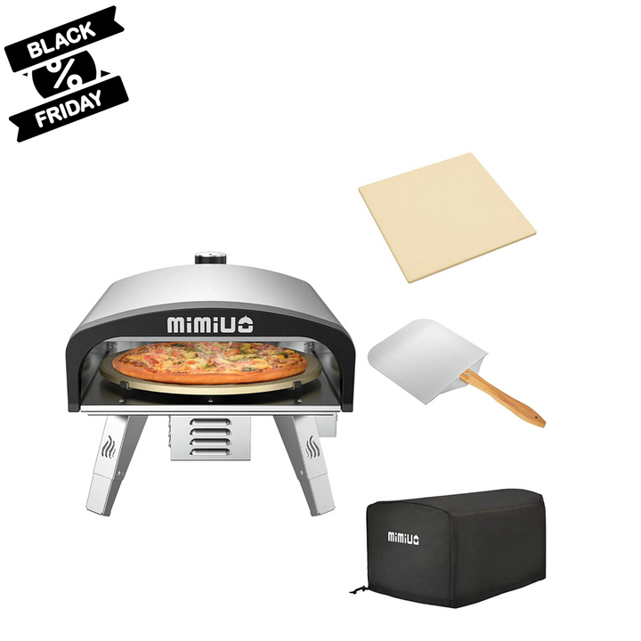 Mimiuo Tisserie Gas Pizza Oven with Automatic Rotation System