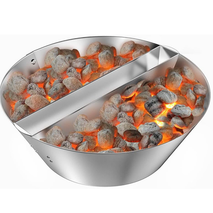 Onlyfire Stainless Steel BBQ Vortex With Water Divider
