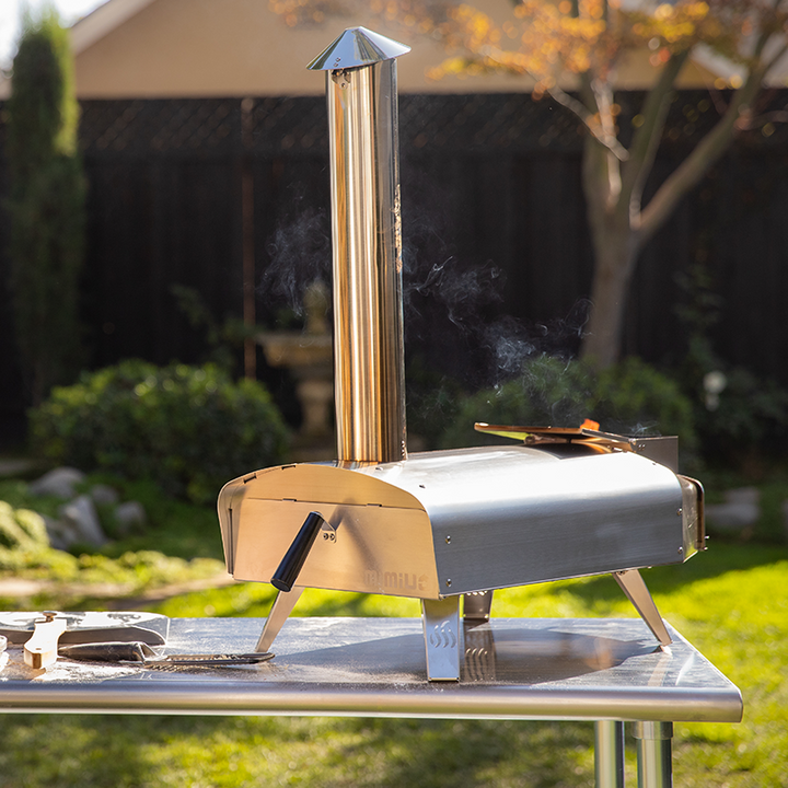 Gas Pizza Oven with Automatic Rotation System