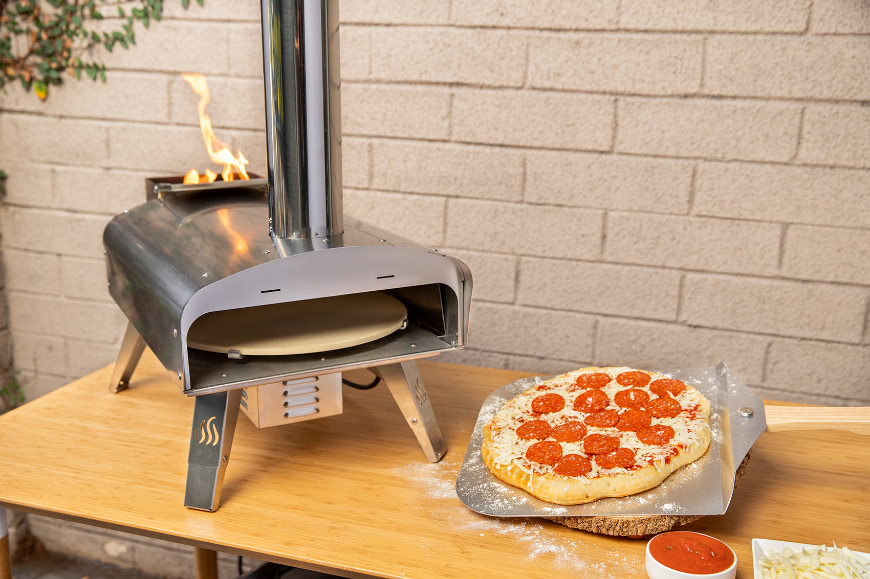 Pizza pellet clearance oven