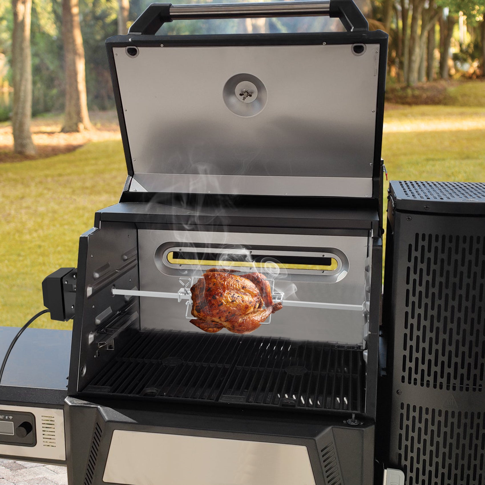 only fire Rotisserie Kit BBQ Grilling for Masterbuilt Gravity 560