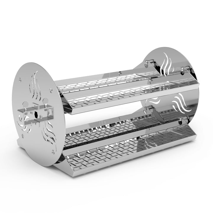 Onlyfire 6026 Grill Rotating Stainless Steel Rotisserie Trays Kit