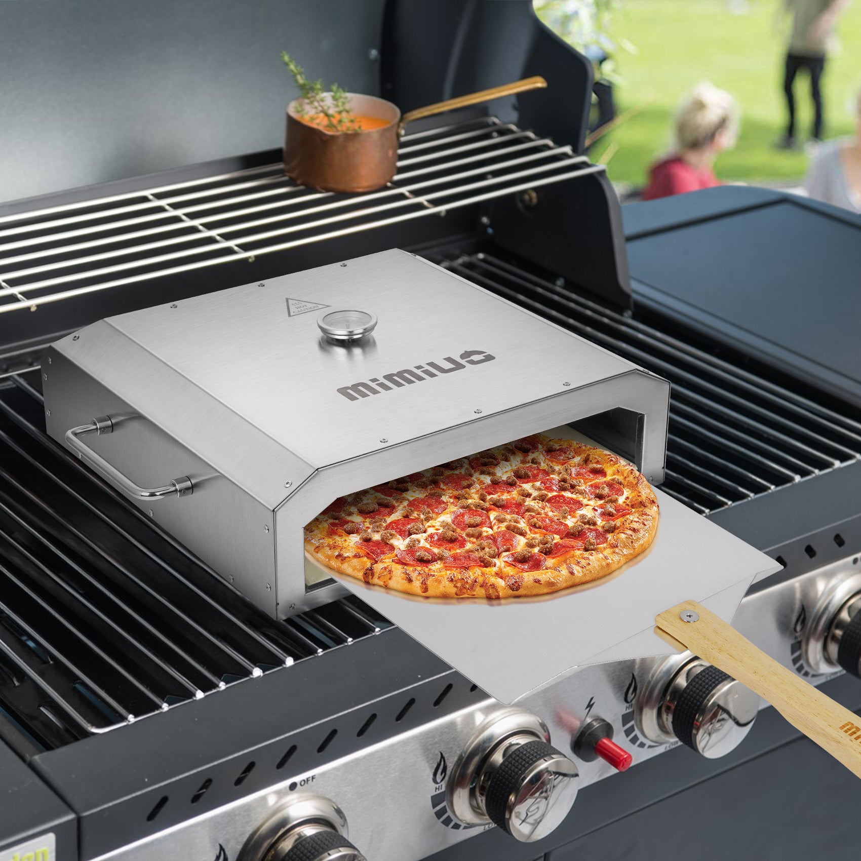 Mimiuo 6071 Barbecue Stainless Steel Pizza Oven Kit OnlyFire